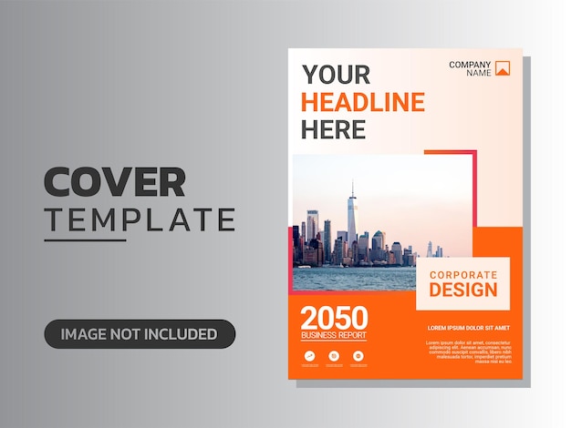 Vector modern company cover business template
