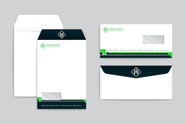 Modern company envelope design