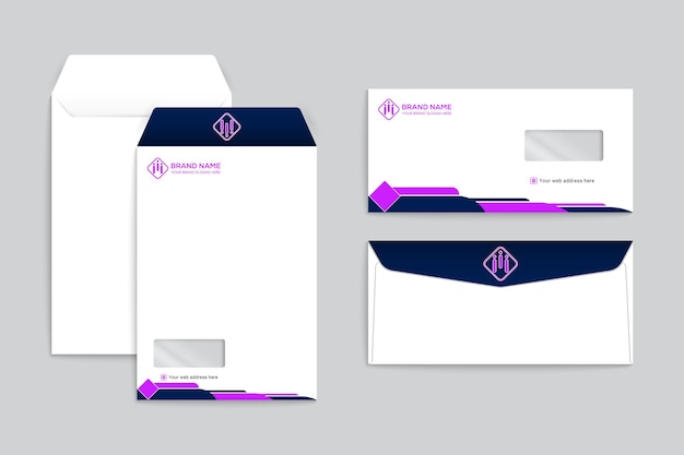 Modern company envelope design