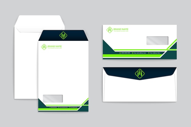 Modern company envelope design