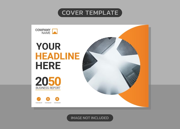 Vector modern company horizontal cover business