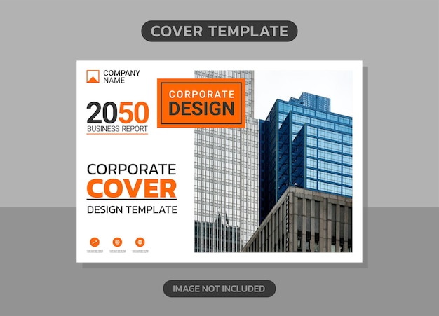 Vector modern company horizontal cover business