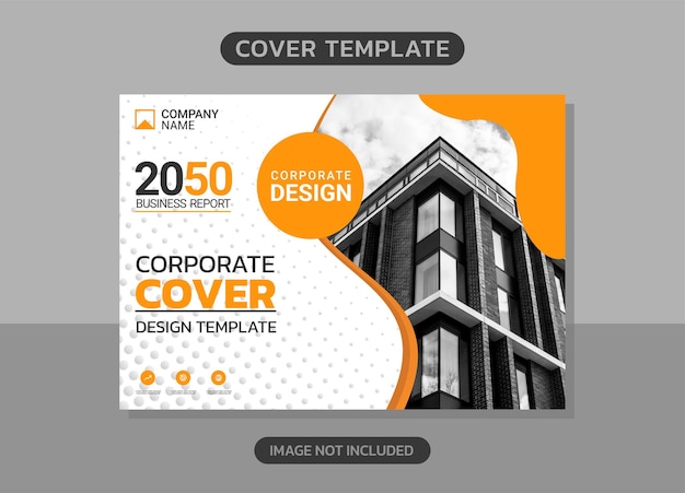 Vector modern company horizontal cover business