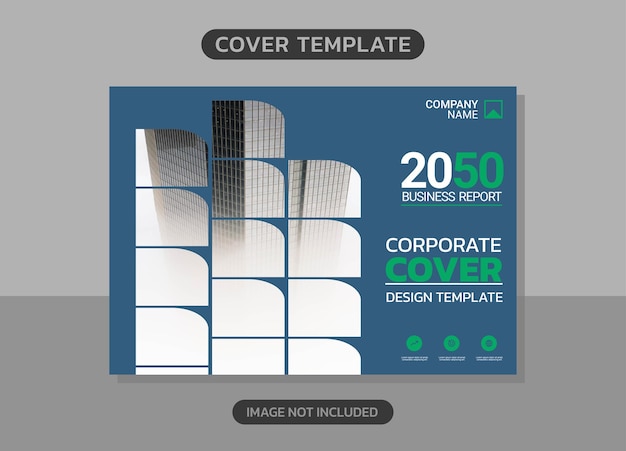 Vector modern company horizontal cover business