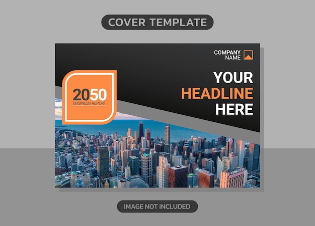 Vector modern company horizontal cover business