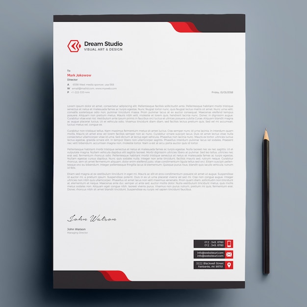 Modern company letterhead