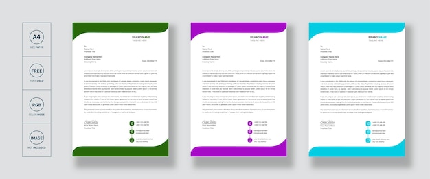 Modern company letterhead