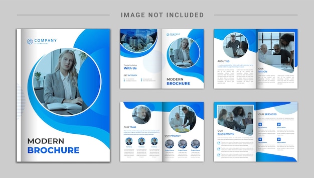 Modern company profile brochure template design