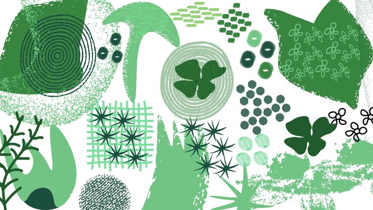 Vector modern concept illustration of various types of abstract graphic resources trendy hand drawn doodle