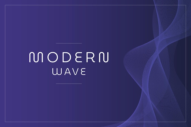 Modern and cool soft gradient wave design template on black background