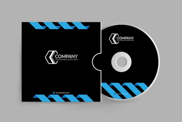 Modern corporate 3D-stijl cd-hoesontwerp