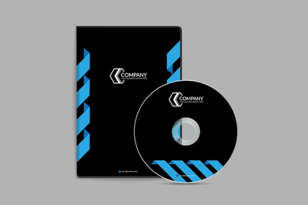 Modern corporate 3D style DVD cover design