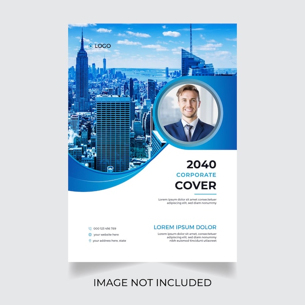 modern corporate annual business flyer design