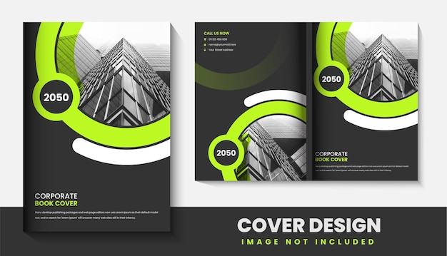 Vector modern corporate book cover design vector