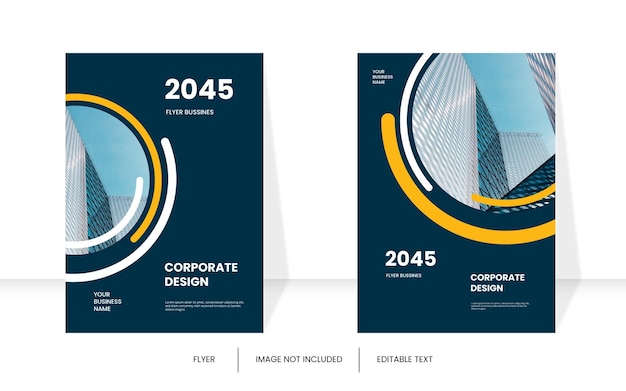 Vector modern corporate book cover template