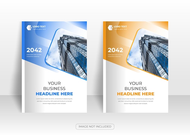 Modern Corporate Business Annual Report Book Cover Or Brochure Cover Template Design