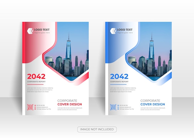 Modern Corporate Business Annual Report Book Cover Or Brochure Cover Template Design