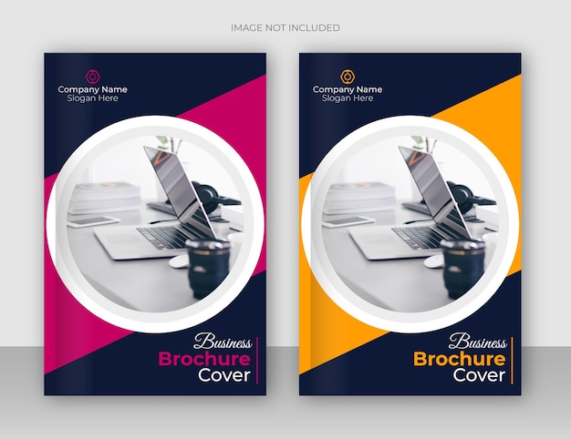 Modern corporate business brochure cover design template