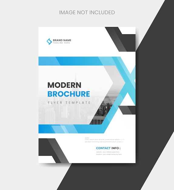 Modern corporate business brochure flyer cover template