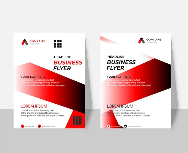 Vector modern corporate business brochure flyer cover template