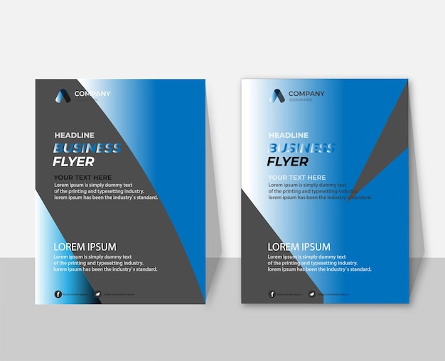 Modern corporate business brochure flyer cover template