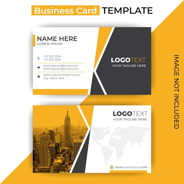 Modern corporate business card design template