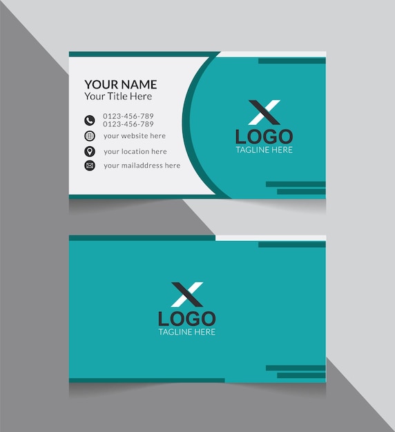 Modern corporate business card design template