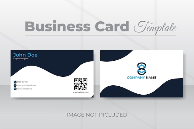 Modern corporate business card design template