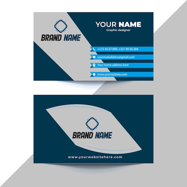 Modern corporate business card design template