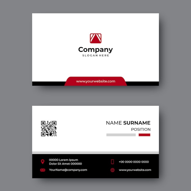 Modern corporate business card design