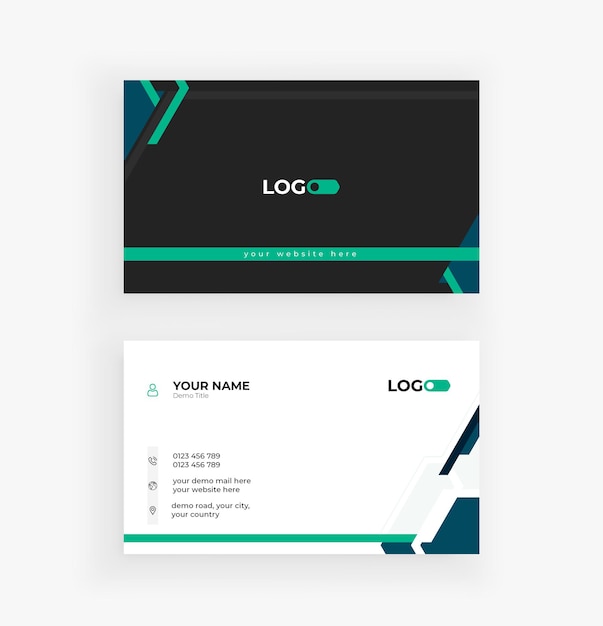 Modern corporate business card design