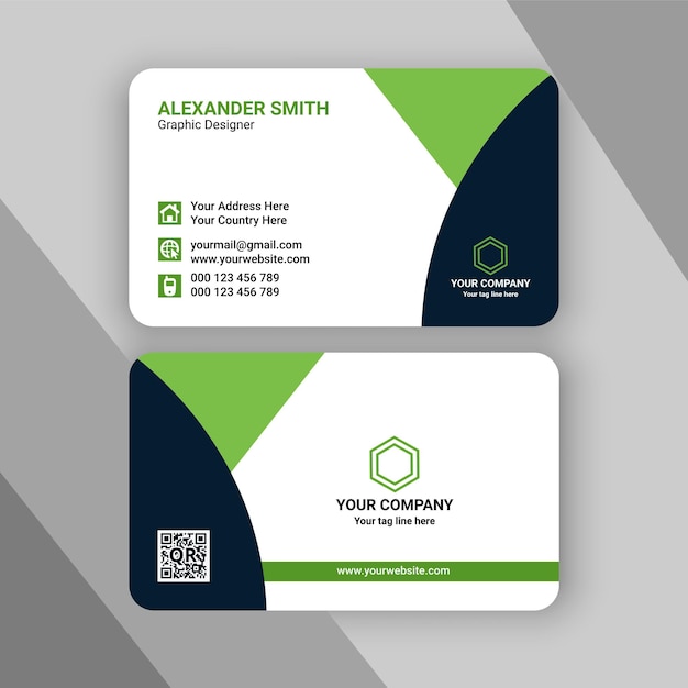 Modern corporate business card design