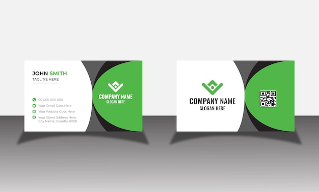 Modern corporate business card design