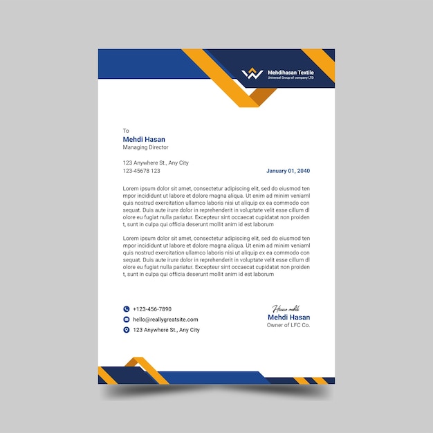 modern corporate business card template design