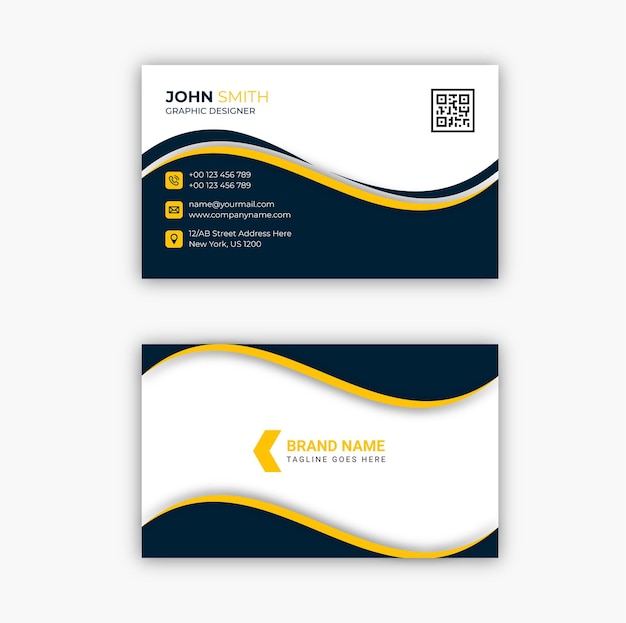 Modern Corporate Business Card Template Design