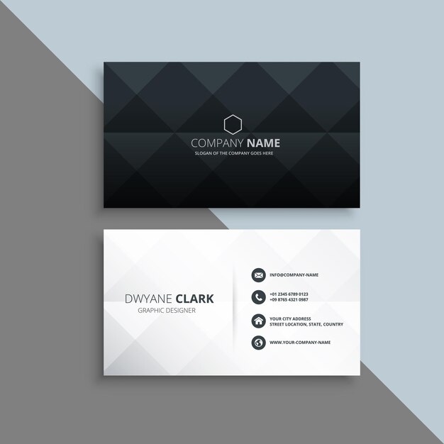 Modern corporate business card template