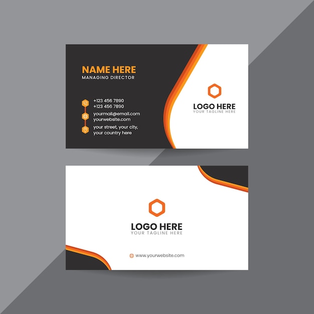 Modern corporate business card or visiting card