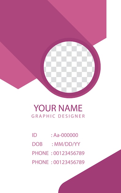 Modern corporate business Company id card design template