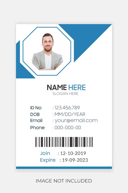 Vector modern corporate business company id card design template