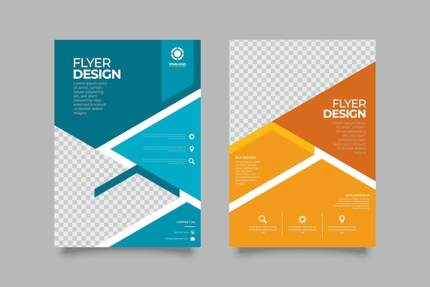 Modern corporate business flyer cover design