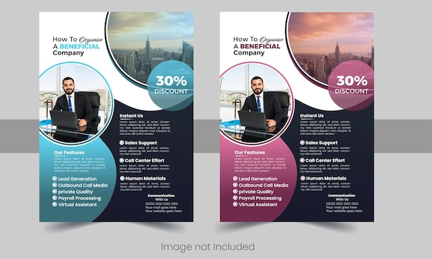 Modern Corporate business flyer design template