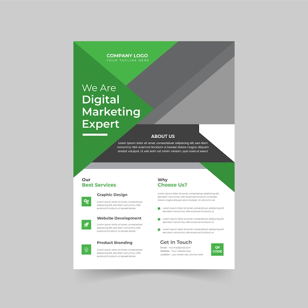 Modern And Corporate Business Flyer Design Template