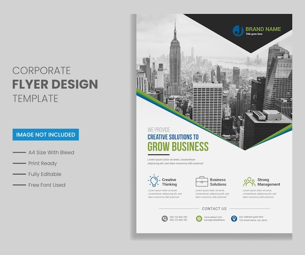 Modern corporate business flyer design