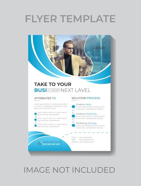 Vector modern corporate business flyer design