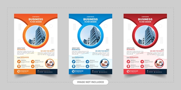 Vector modern corporate business flyer poster brochure design vector template