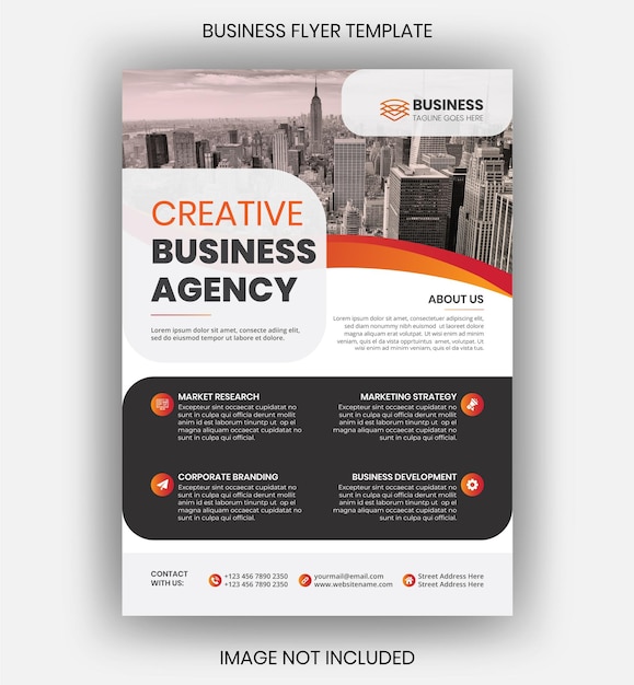 Vector modern corporate business flyer poster premium vector