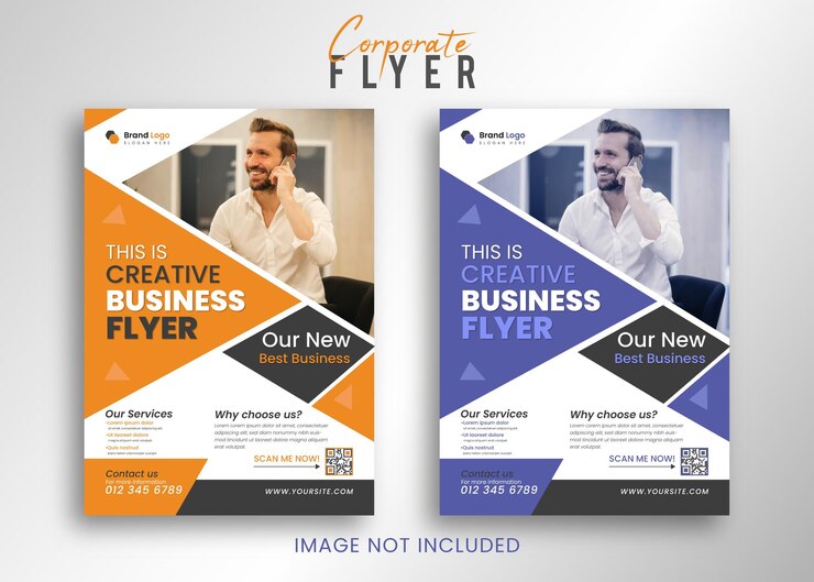 Modern Corporate Business Flyer Template Design for social media