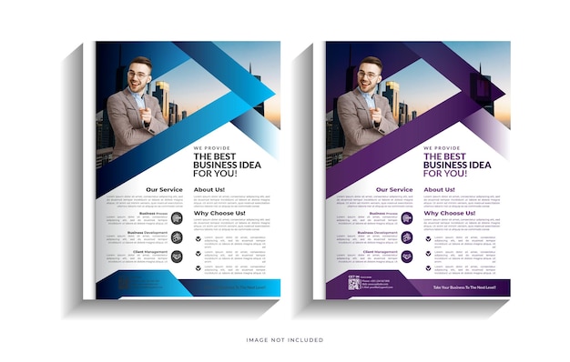 Modern corporate business flyer template design