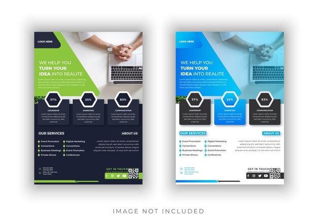 modern corporate business flyer template for promotion amp marketing