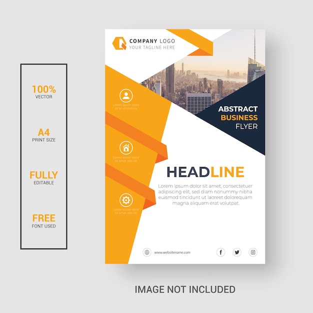 Vector modern corporate business flyer template